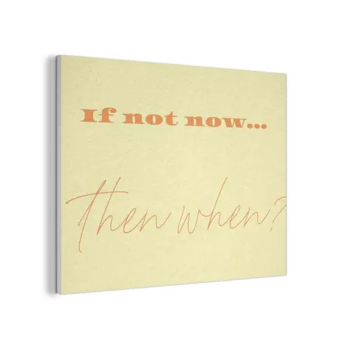 Geel - Oranje - if not now then when PET vilt klein -3d