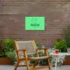 c'est la fucking vie - Groen - Penseelstijl Tuinposter op houten frame 2 cm dik klein -sfeer3