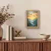 Vogels - Zon - Bomen - Groen Light Box met kabel (Tafellamp) klein -sfeer2