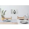 Pinguïn - WC rol - Wit Muursticker klein -eettafel
