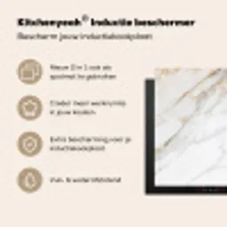 Zachte Marmeren Stroming Inductie beschermer vinyl 3mm middel -zzzzzzusp-haakje_NL