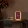 Nice - Bordeaux - Roze Light Box met kabel (Tafellamp) klein -sfeer4