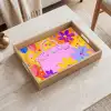 Tas - Roze - Bloemen Dienblad Rechthoek middel -sfeer1