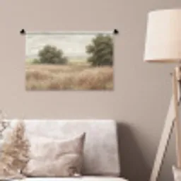 Landschap - Minimalistisch - Beige Wandkleed katoen klein -sfeer4