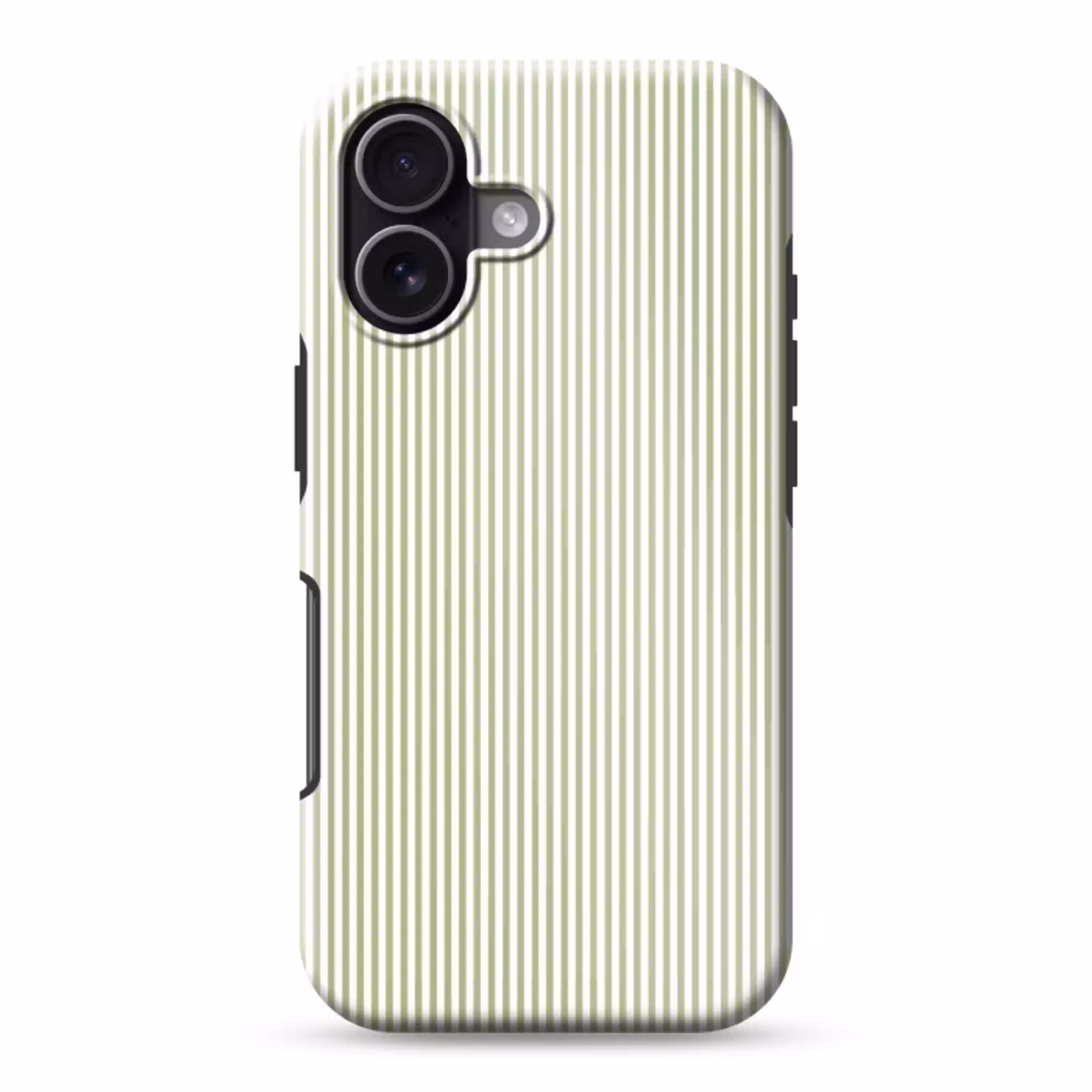 Saliegroen - Strepen - Minimalistisch - Patroon Toughcase MagSafe Apple iPhone 17 klein 1017 -3d