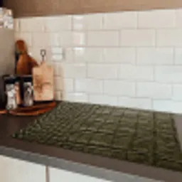 Krokodillenleer - Structuur - Groen Inductie beschermer vinyl 3mm klein -sfeer3