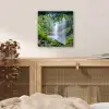 Jungle - Regenwoud - Water - Waterval - Planten aluminium wit klein -sfeer3