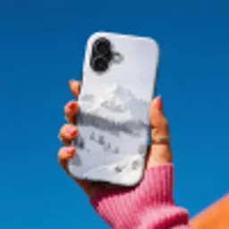 Berg - Sneeuw - Winter - Natuur - Wit Toughcase MagSafe Apple iPhone 17 klein -Sfeer1V