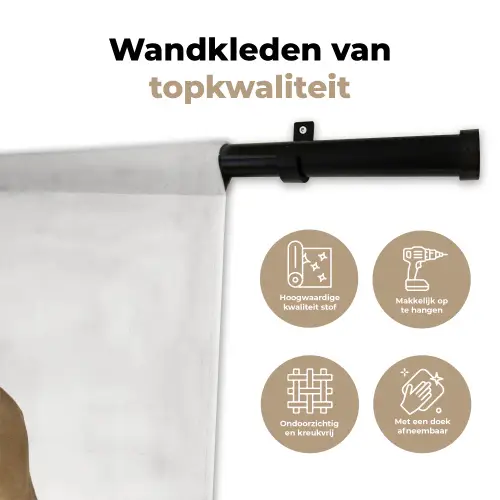 Jongens - Leeuw - Dieren - Kinderen - Meisjes Wandkleed katoen klein -sfeer2