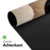 Abstract - Vlakken - Zwart - Rond Muismat XXL klein -sfeer2