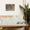 Marmerlook - Goud - Glitter - Luxe - Marmer - Wit tuinposter los doek klein -sfeer7
