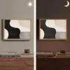 Abstract - Japandi - Beige - Modern Light Box met batterij (Wandlamp) middel -sfeer3
