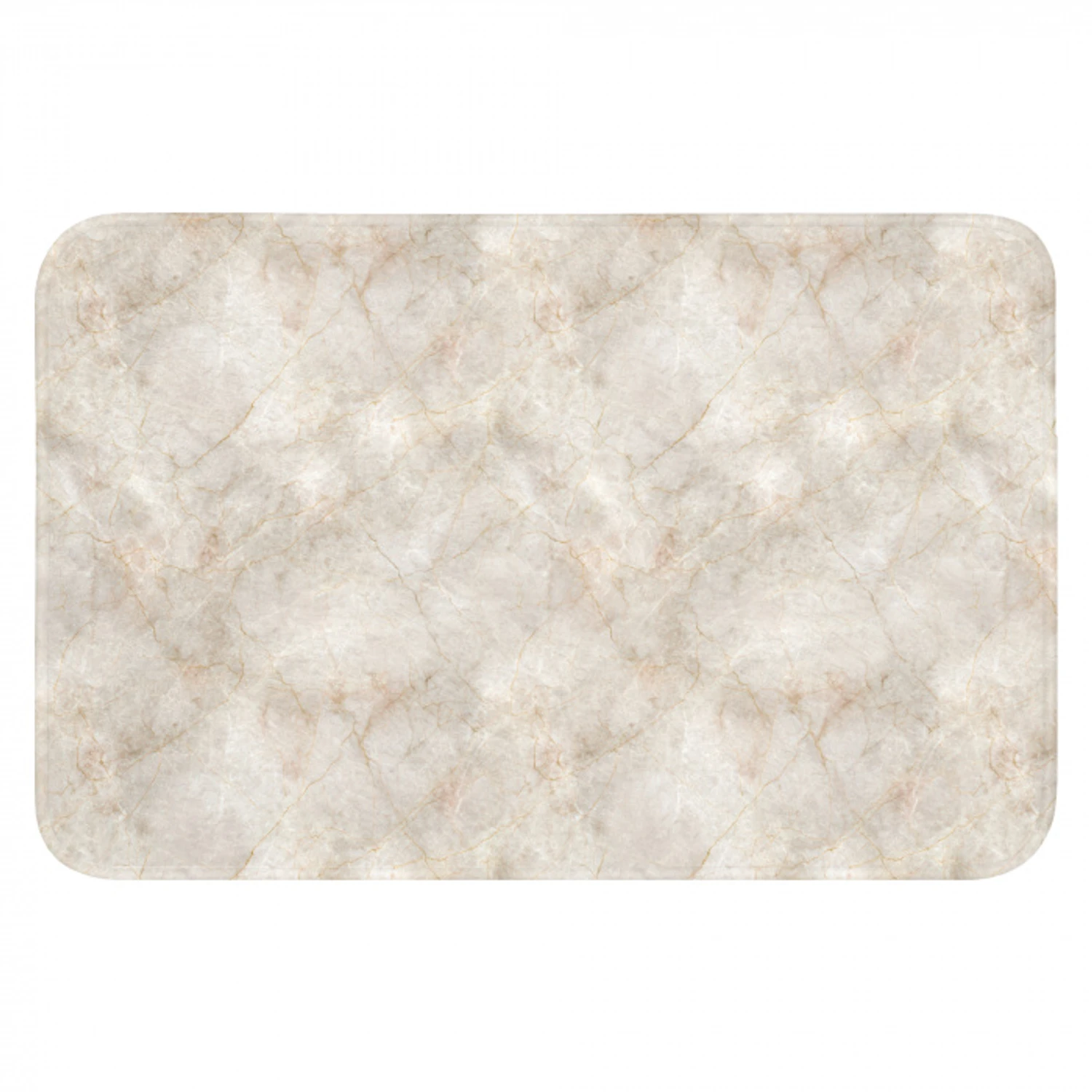 Lichtbeige - Goudbruine Nerven - Marmer Badmat klein 997 -3d