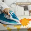 Wereldkaart - Oranje - Kleurrijk Wandkleed katoen klein -sfeer9