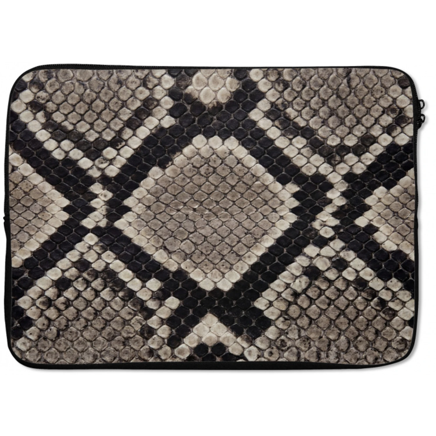 Slangenleer - Patroon - Beige laptophoes neopreen klein -zkaufland3dotto