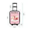 Eenhoorn - Vleugels - Roze - Regenboog Kinderkoffer - Zwart klein -productfoto_formaten