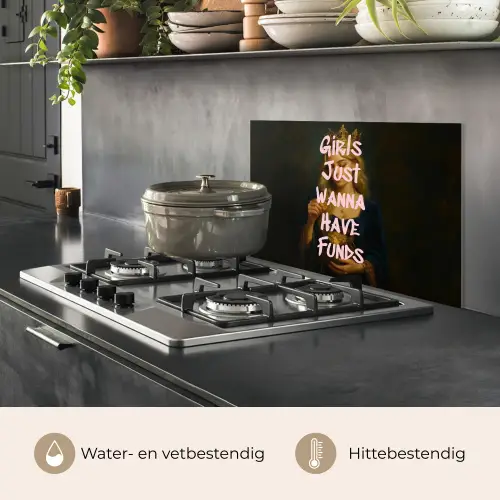 Kroon - Vrouw - Jurk - Opvallend keuken achterwand spatscherm klein -usp_NL