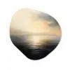 Zon - Horizon - Zee Wandcirkel Organisch Plexiglas middel -3d