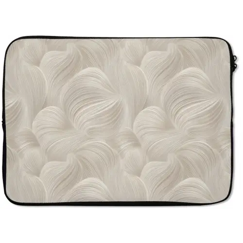 Lijnen - Waaier - Beige laptophoes neopreen klein 279 -zkaufland3dotto