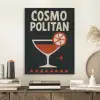 Cocktail - Zwart - Illustratie PET vilt klein -sfeer1