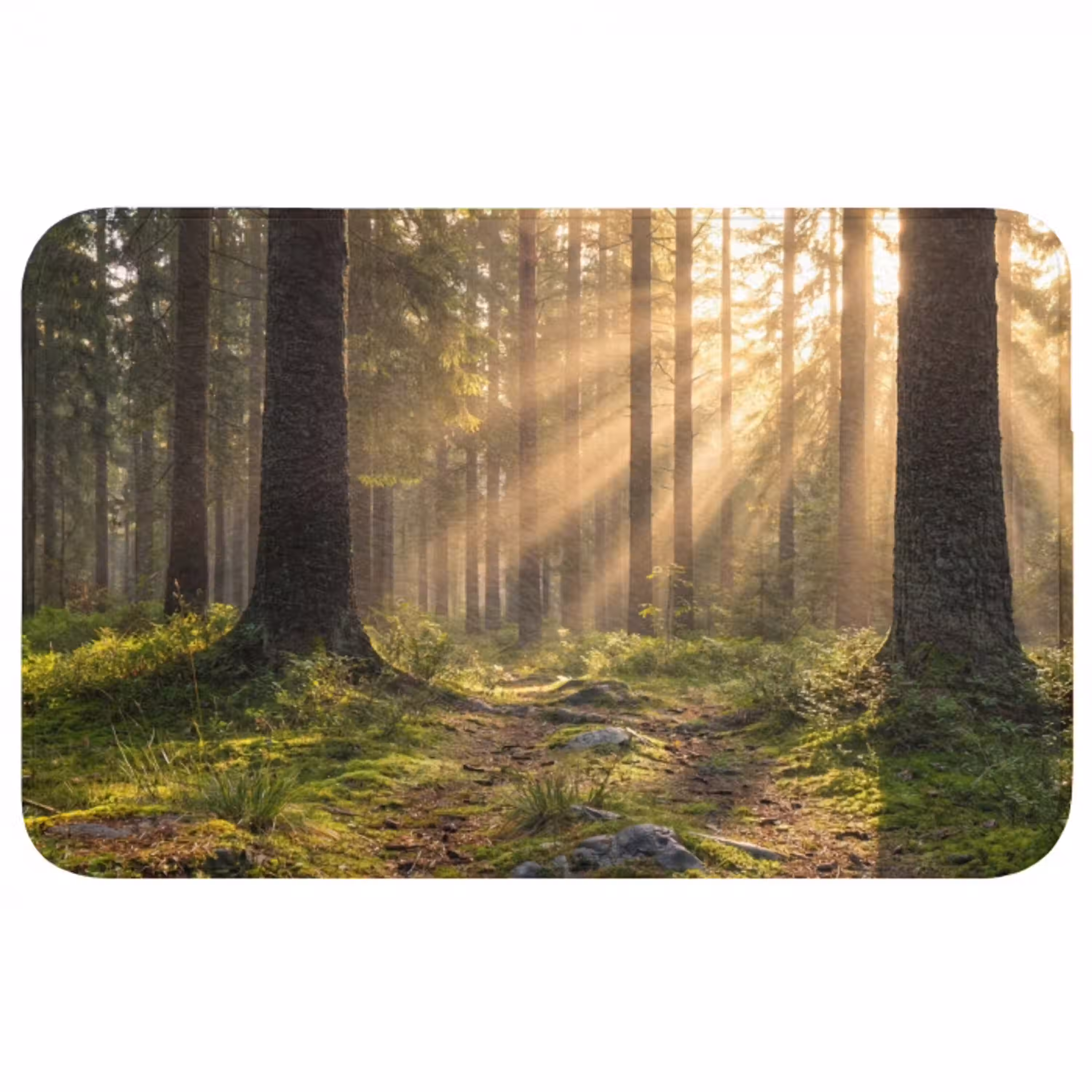 Bos - Zonlicht - Gras Badmat middel -3d