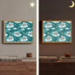 Koala's - Betoverend - Blauw Light Box met batterij (Wandlamp) middel 907 -sfeer3