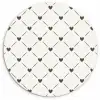 Patroon - Hartjes - Strepen - Ruiten Wandcirkel plexiglas klein 852 -3d