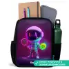 Space tennis Rugzak - Zwart middel -inhoud_NL