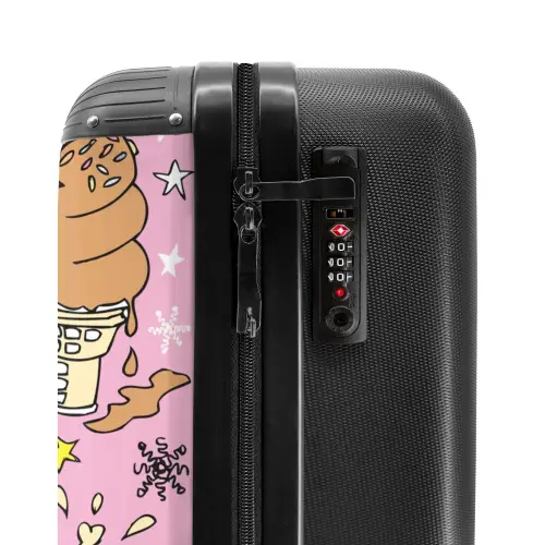 Unicorn doodles NBS - Handbagage koffer - Kinderen Unisex middel -slot