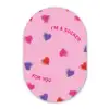 Lolly - Valentijn - Illustratie - Snoep Wandcirkel Ovaal Glas middel -3d