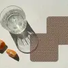 Stippen - Bruin - Beige - Patroon onderzetter kurk middel 366 -sfeer4