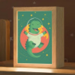Dino - Groen - Planeet Light Box met kabel klein -zzz_3d_website