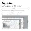 Wit - Marmer - Grijs Muismat XXL klein 681 -sfeer5