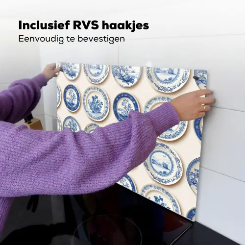 Borden - Bomen - Planten - Blauw Inductie beschemer met haakjes klein 777 -ky-ophangen-nl