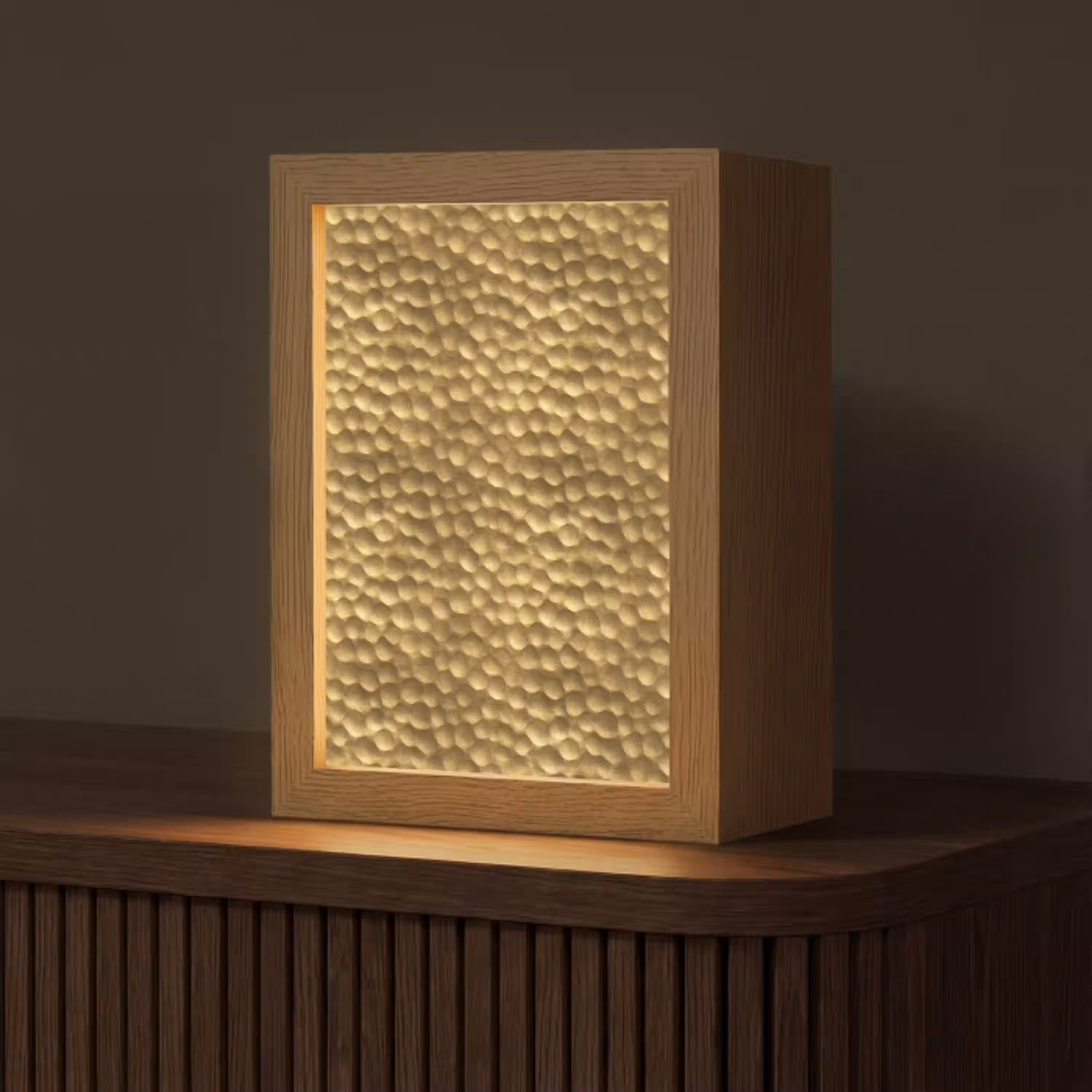 Metaal - Dynamisch - Goud Light Box met kabel (Tafellamp) klein 925 -z3d_website