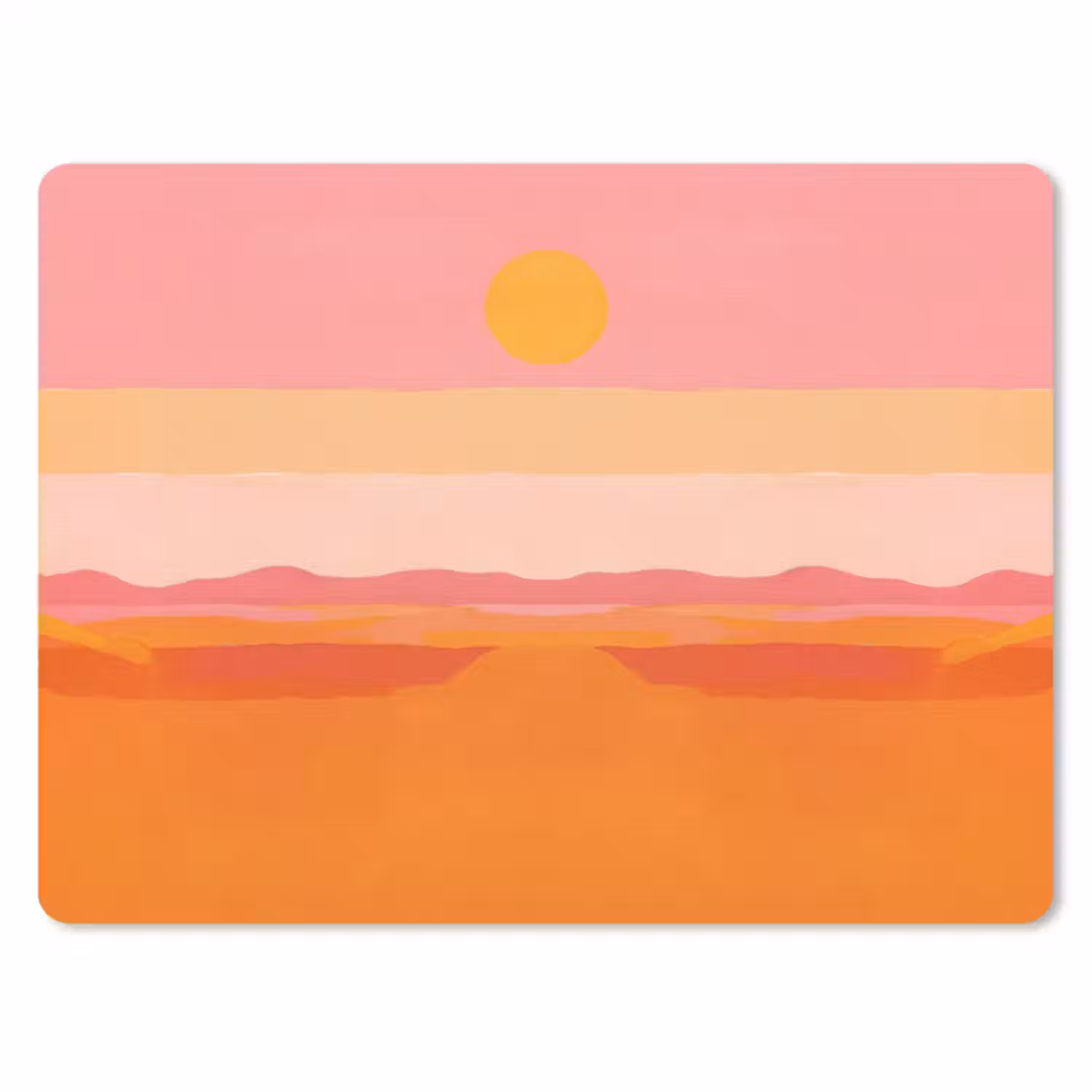 Muismat - Zon - Abstract - Landschap - Oranje