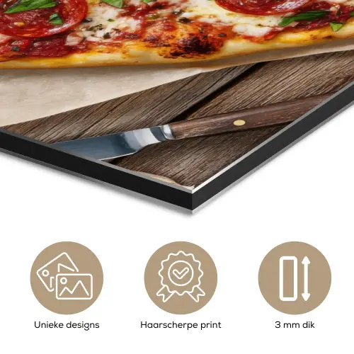 Pizza - Hart - Pepperoni - Tomaat aluminium wit klein -closeup_NL