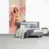 Roze - Retro - Vrouw fotobehang vinyl groot -slaapkamer