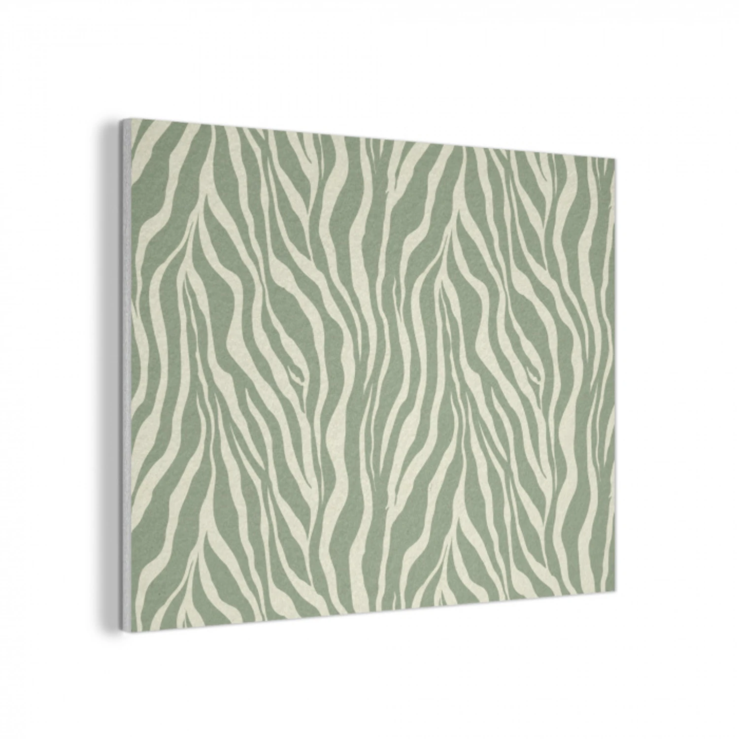 Zebra - Motief - Groen PET vilt klein 837 -3d