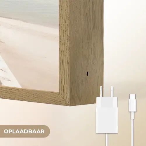 Terras - Stoelen - Strand - Beige Light Box met batterij (Wandlamp) middel -USP_websiteoplaadbaarNL