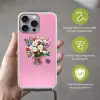 Bloemen - Quote - Kaartje - Kleurrijk Hoesje iPhone 16 Pro Max met koord klein -sfeer2_NL