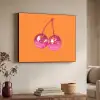 Discoballen - Kers - Spiegels - Roze Textielframe - compleet frame klein -sfeer3