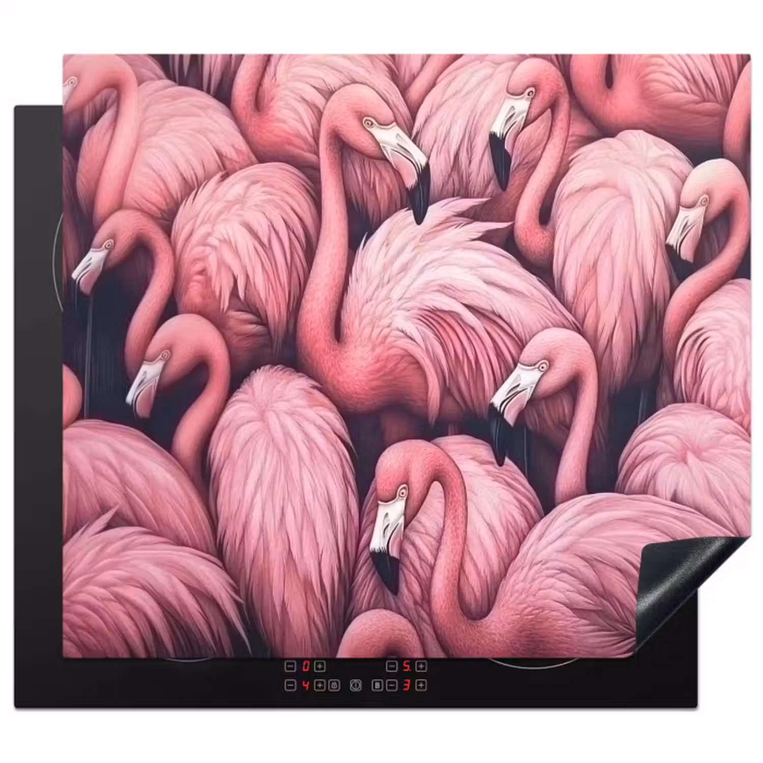 Inductie beschermer - Flamingo - Roze - Dieren