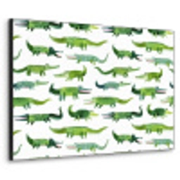 krokodillen - Speels - Groen Textielframe zwart klein 947 -3d