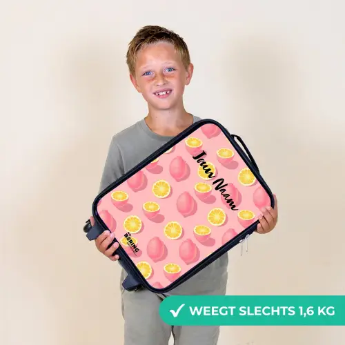 Pink limoncello Kinderkoffer - Zwart klein -sfeer4_NL