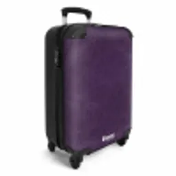 Lederen look aubergine paars NBS - Handbagage koffer - Volwassenen Unisex middel -productfoto_3d