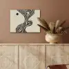 Beige - Lijnen - Golvend -  Abstract PET vilt klein -sfeer4