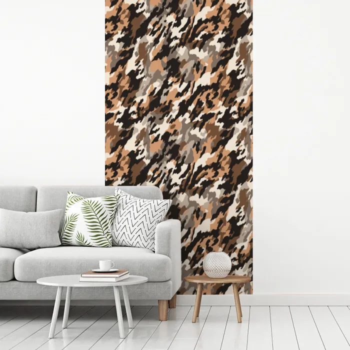 Camouflage - Patroon - Beige - Bruin fotobehang vinyl groot 64 -woonkamer