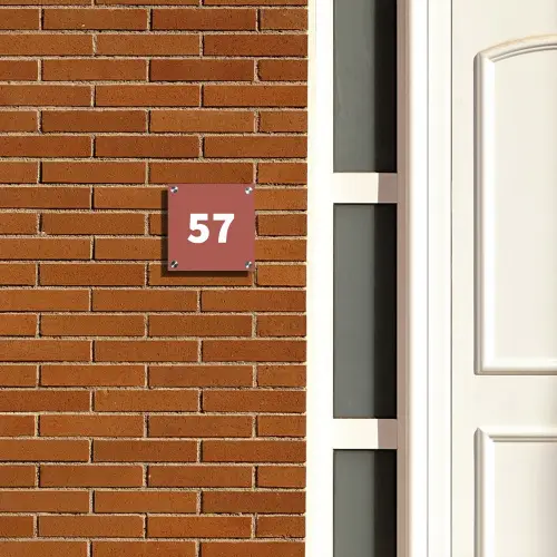 Terracotta - Traditioneel Naambord Vierkant klein -sfeer3-XS