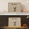 Leeuw - Oranje bloemen - Vriendelijk Light Box met batterij (Wandlamp kind) middel -sfeer3_kind